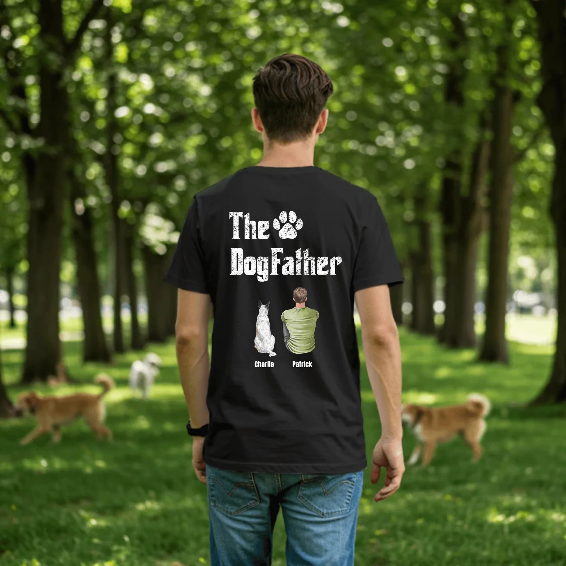 Man in dog park - Black