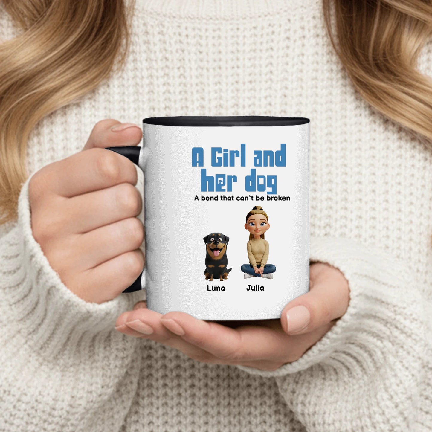 Personalized Mug With Dog or Cat - Inseparable Bond