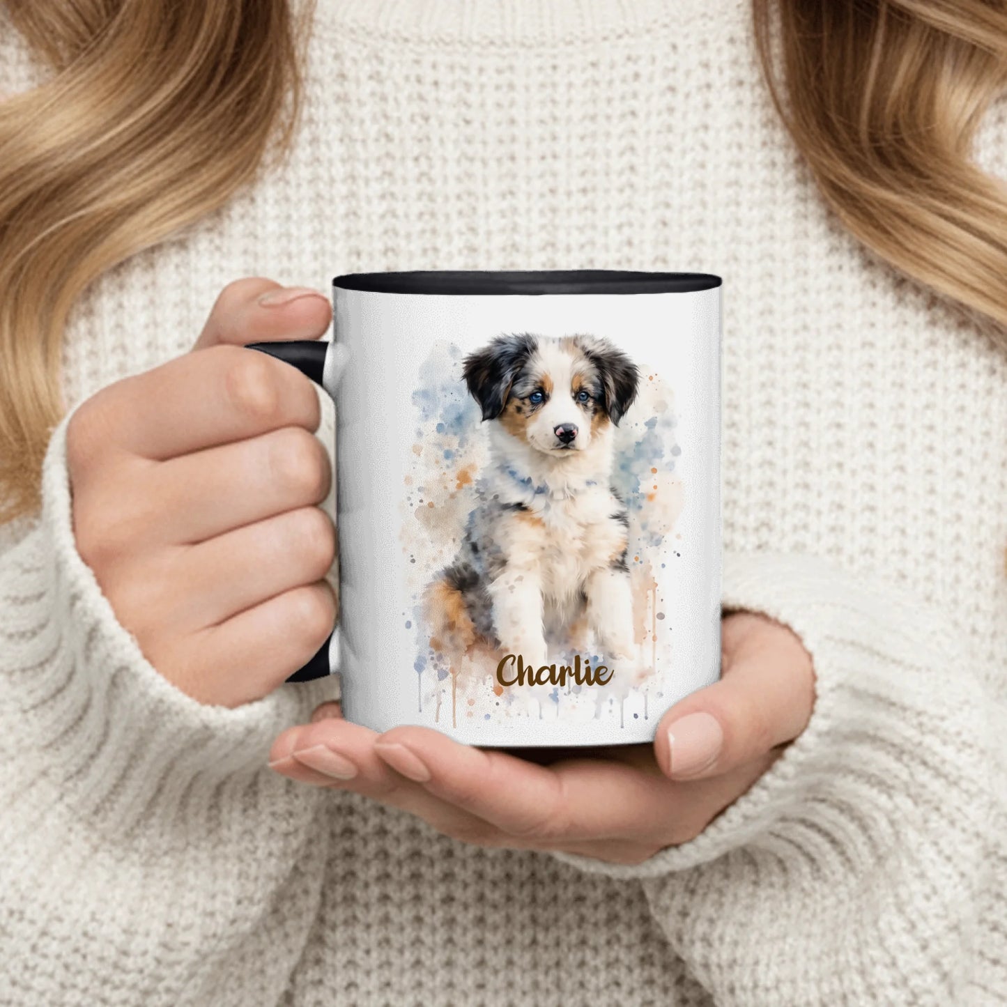 Watercolor Realistic Portrait - Personalized Mug