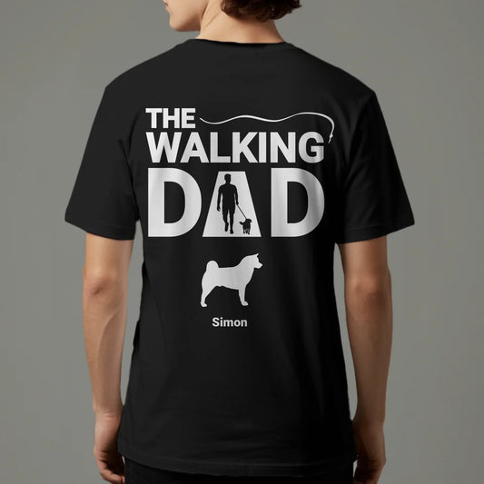Personalized T-Shirt With Dog - The Walking Dad / The Walking Mom