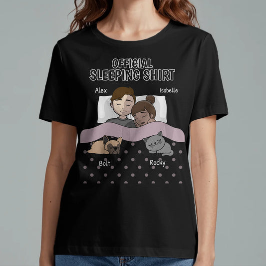 Personalized T-Shirt With Dog or Cat - Cuddle Time With Pets