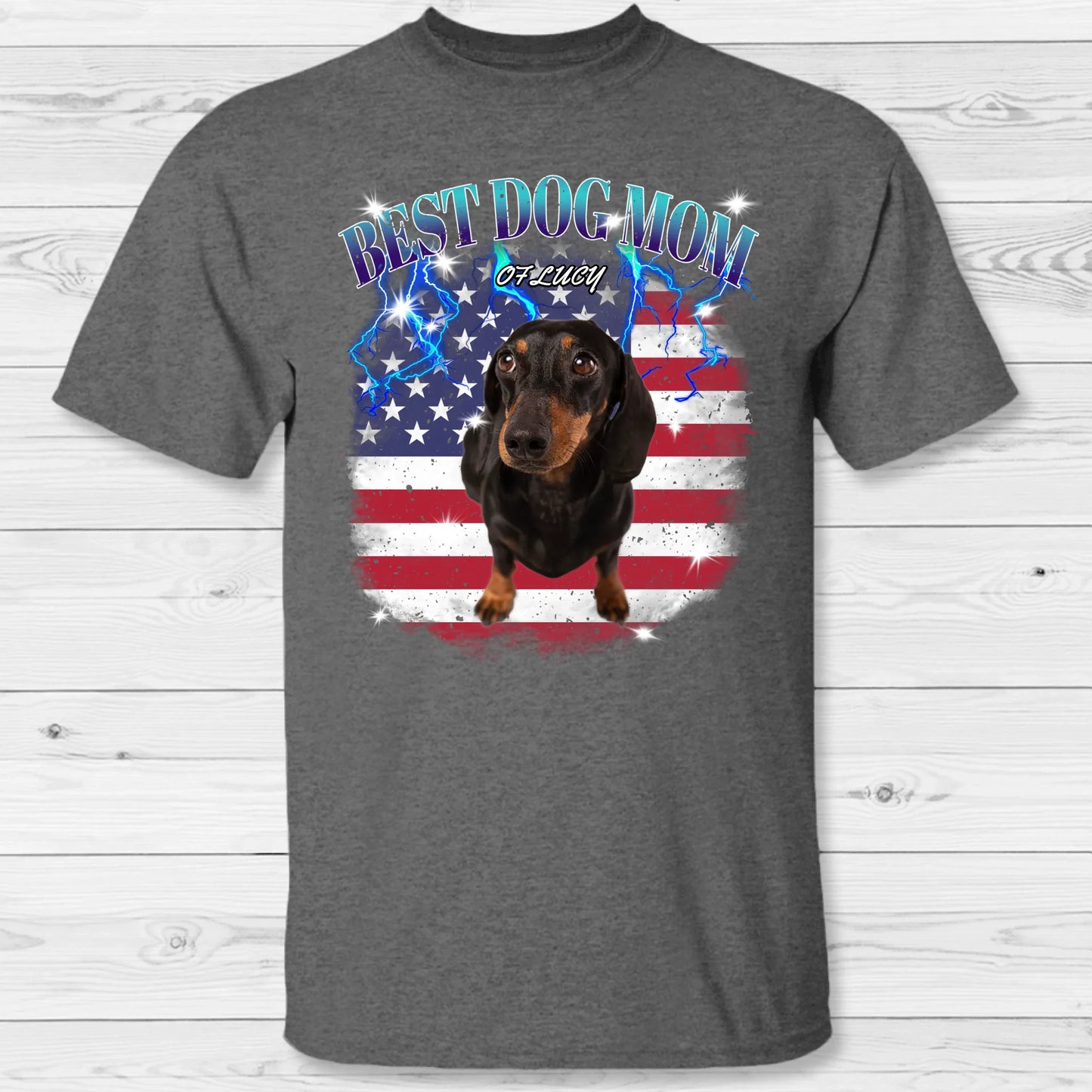 Personalized T-Shirt With Dog or Cat - Your 90s Photo