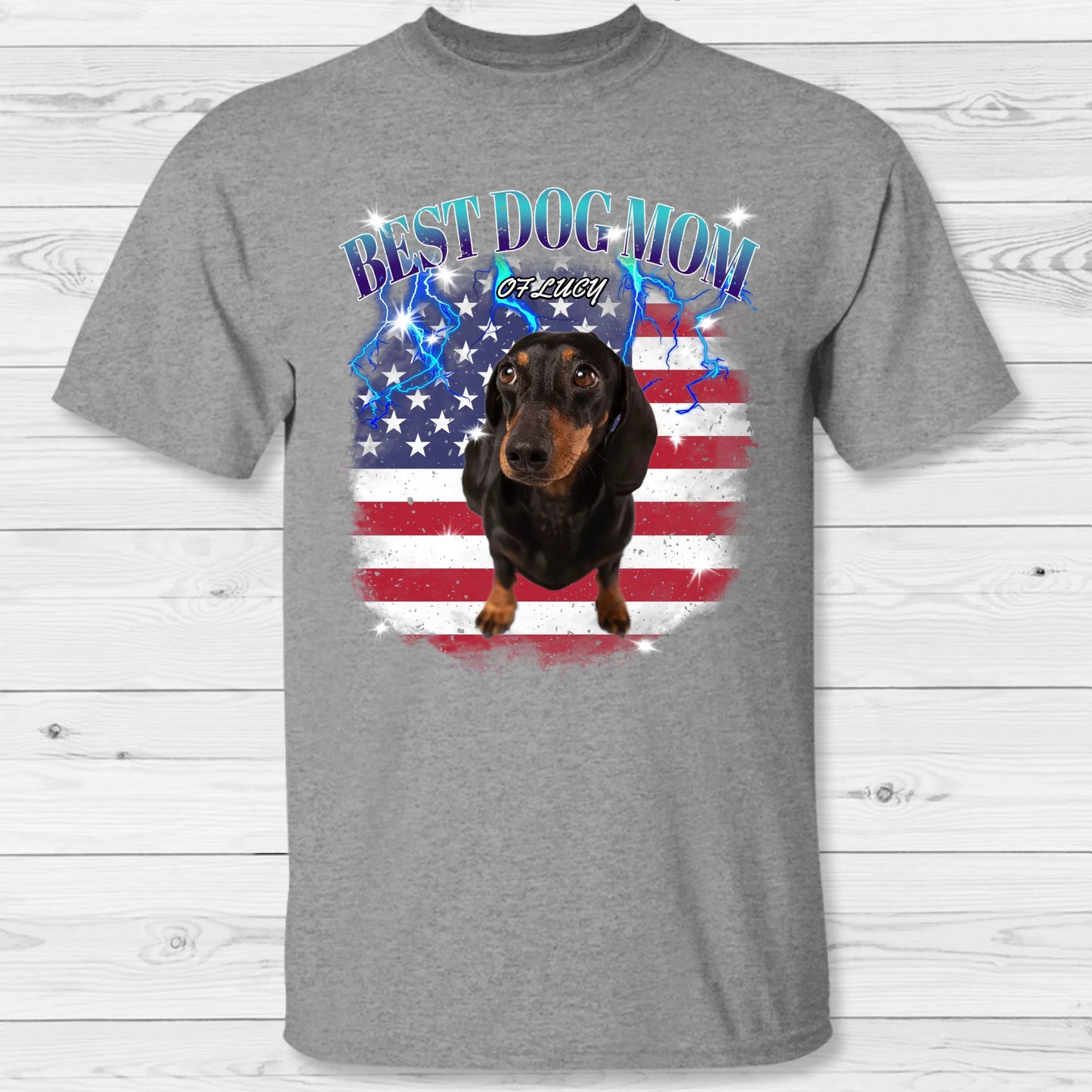 Personalized T-Shirt With Dog or Cat - Your 90s Photo