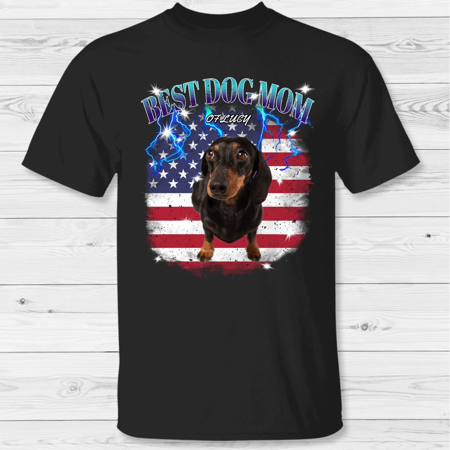 Personalized T-Shirt With Dog or Cat - Your 90s Photo