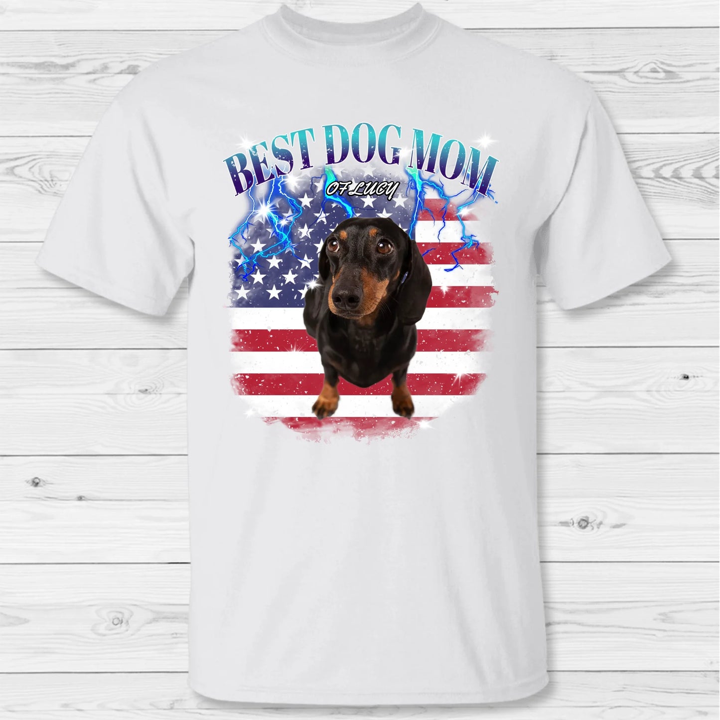 Personalized T-Shirt With Dog or Cat - Your 90s Photo