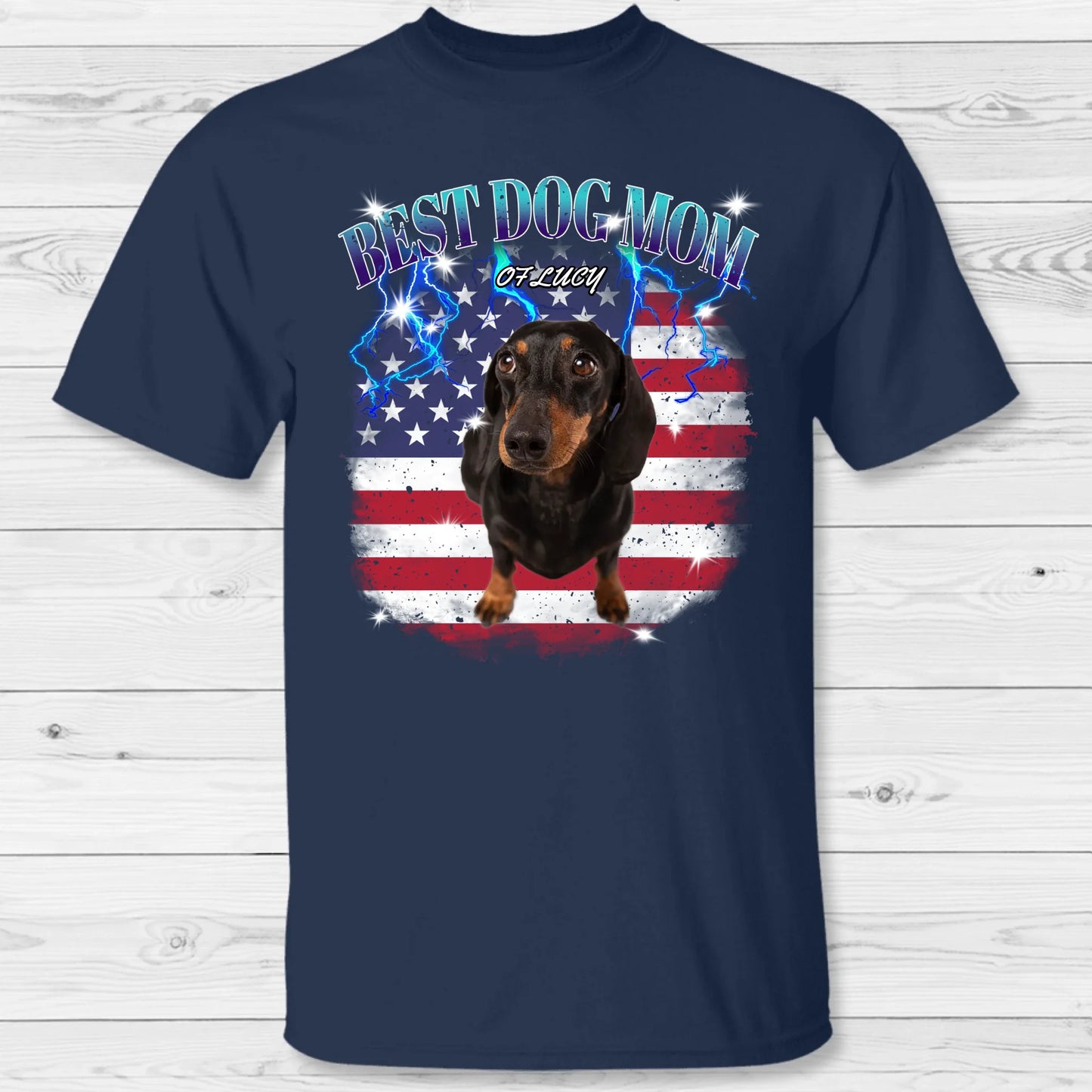 Personalized T-Shirt With Dog or Cat - Your 90s Photo