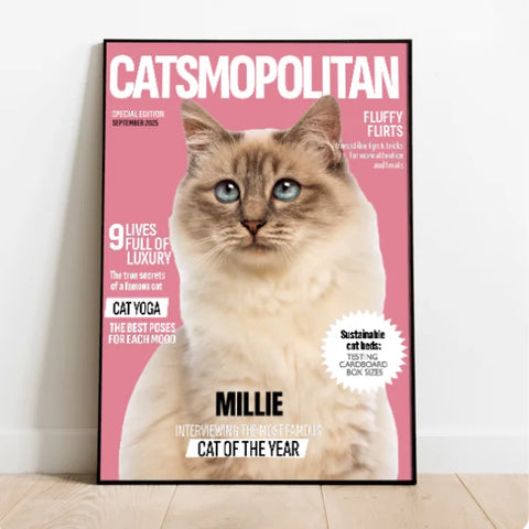 Personalized Poster With Cat - Catsmopolitan - Featured Image