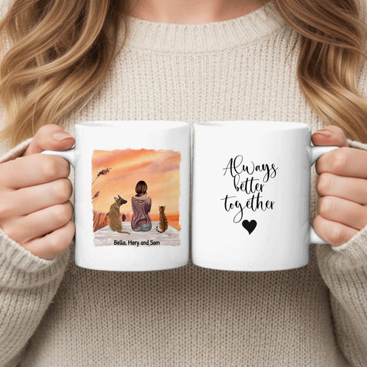 Personalized Mug With Dog or Cat - Together With My Pet