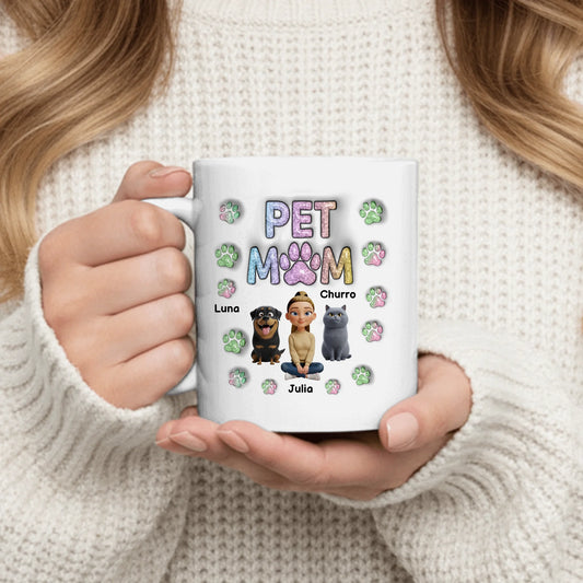 Personalized Mug With Dog or Cat - Pet Mom