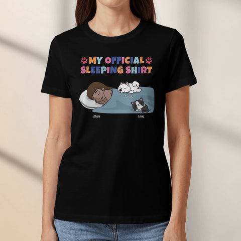 Personalized T-Shirt With Dog or Cat - My Pyjama Shirt - Featured Image