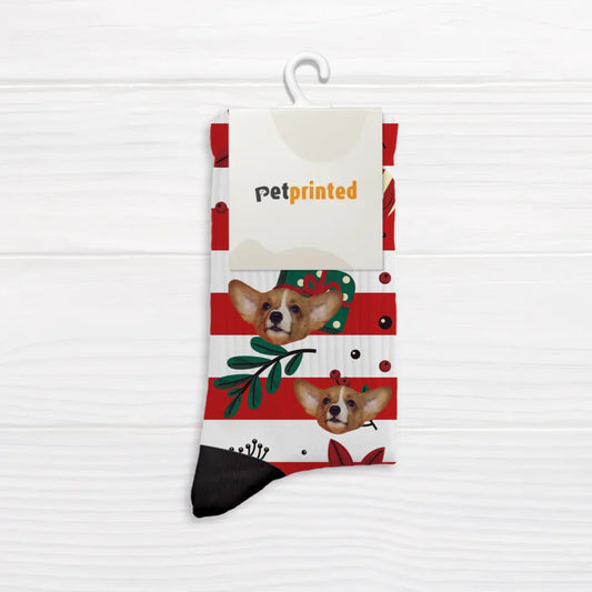 Personalized Socks With Dog Or Cat - Merry Christmas