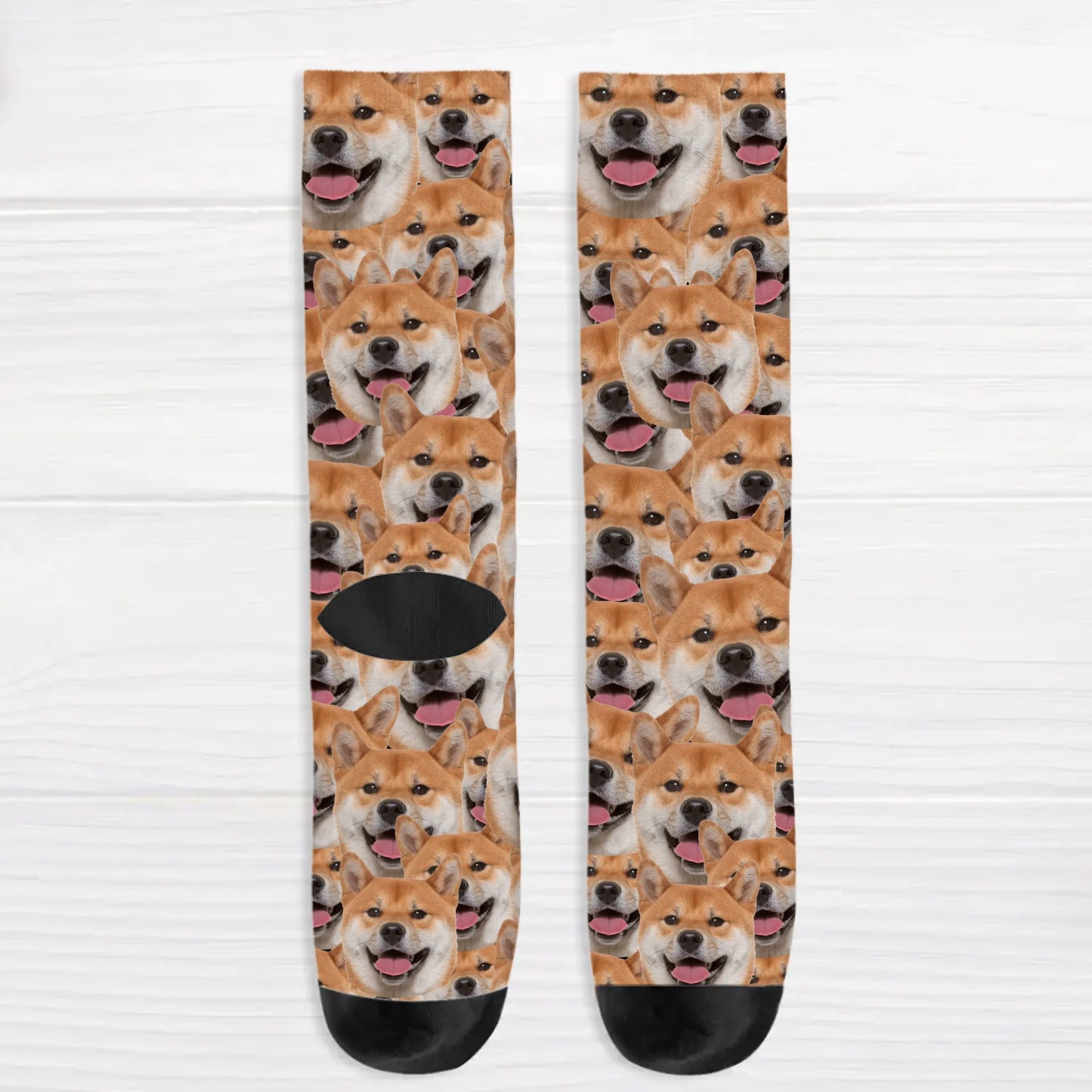 Personalized Socks With Dog Or Cat - Wild photo pattern