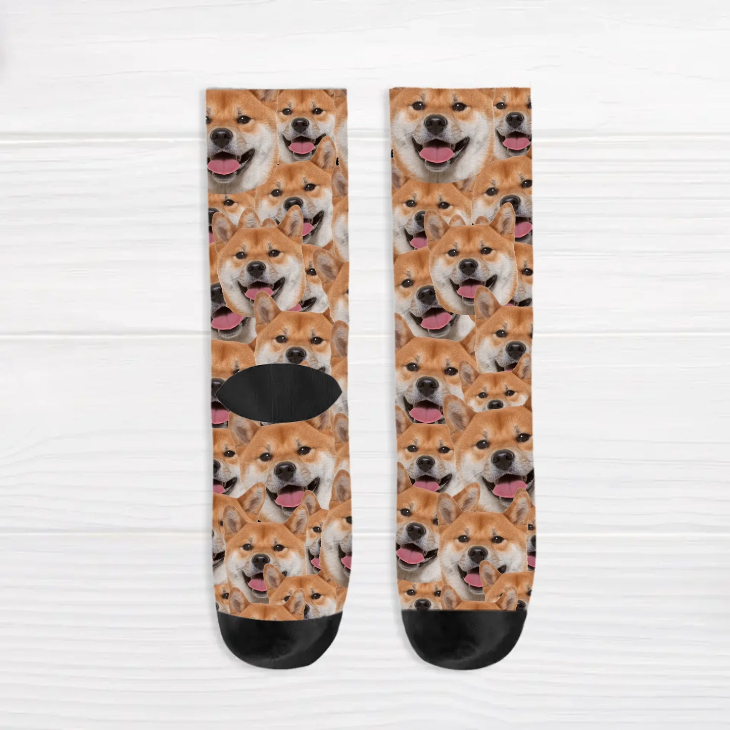Personalized Socks With Dog Or Cat - Wild photo pattern
