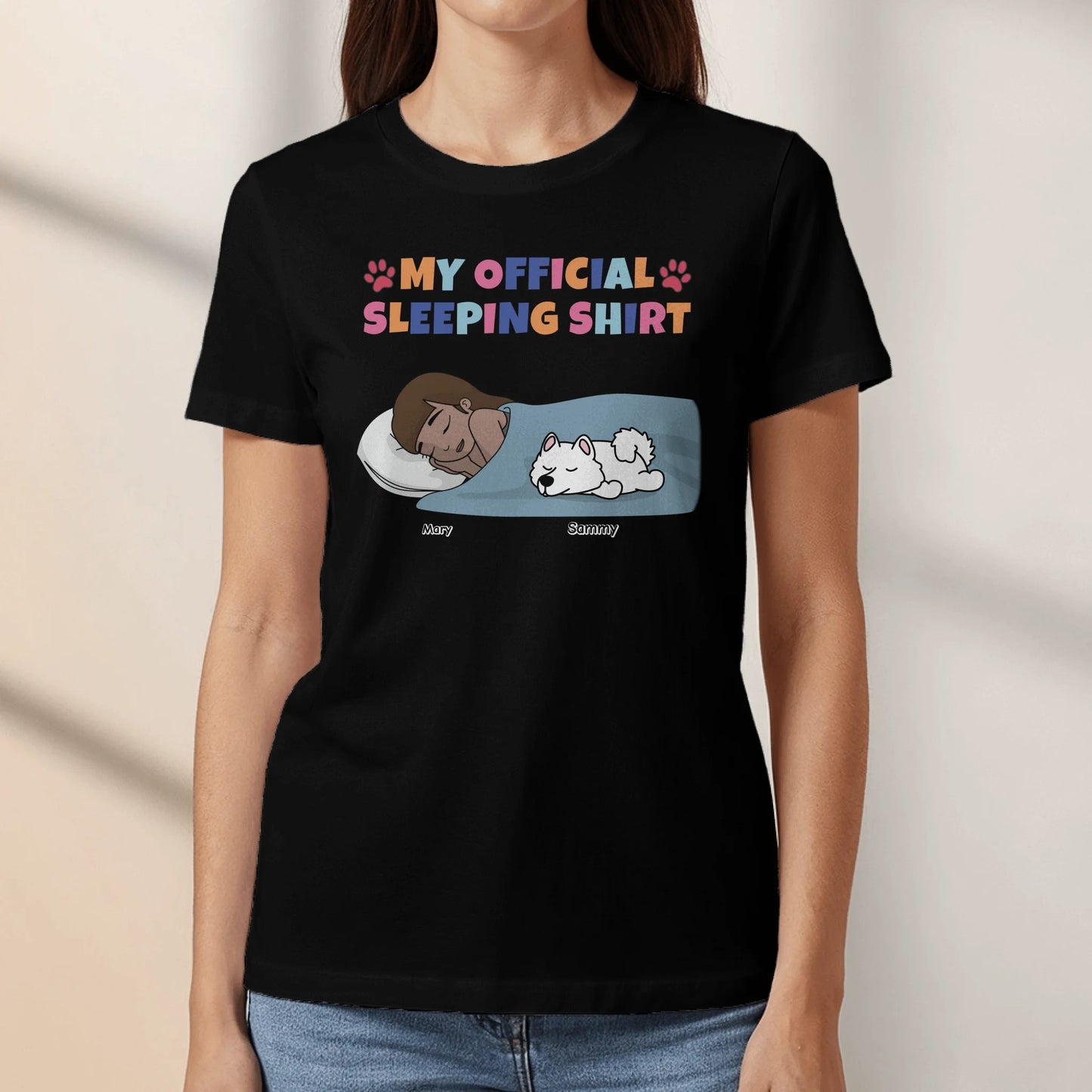 Personalized T-Shirt With Dog or Cat - My Pyjama Shirt