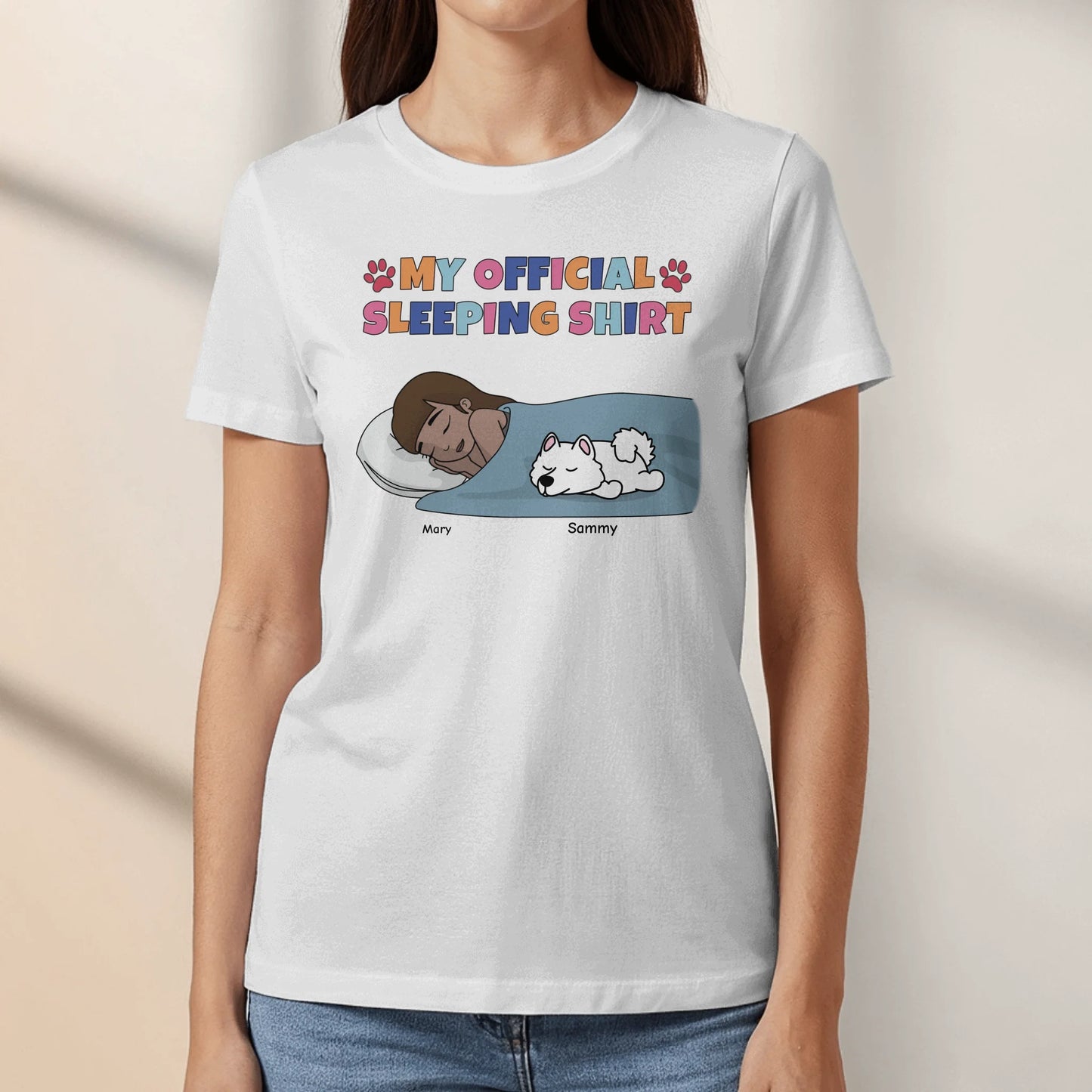 Personalized T-Shirt With Dog or Cat - My Pyjama Shirt