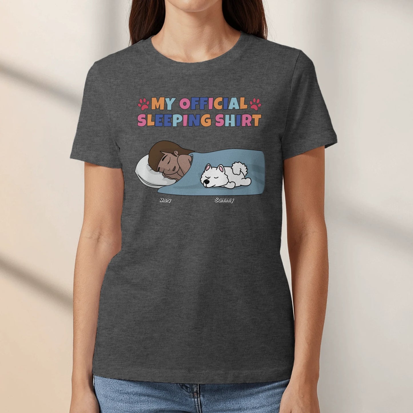 Personalized T-Shirt With Dog or Cat - My Pyjama Shirt