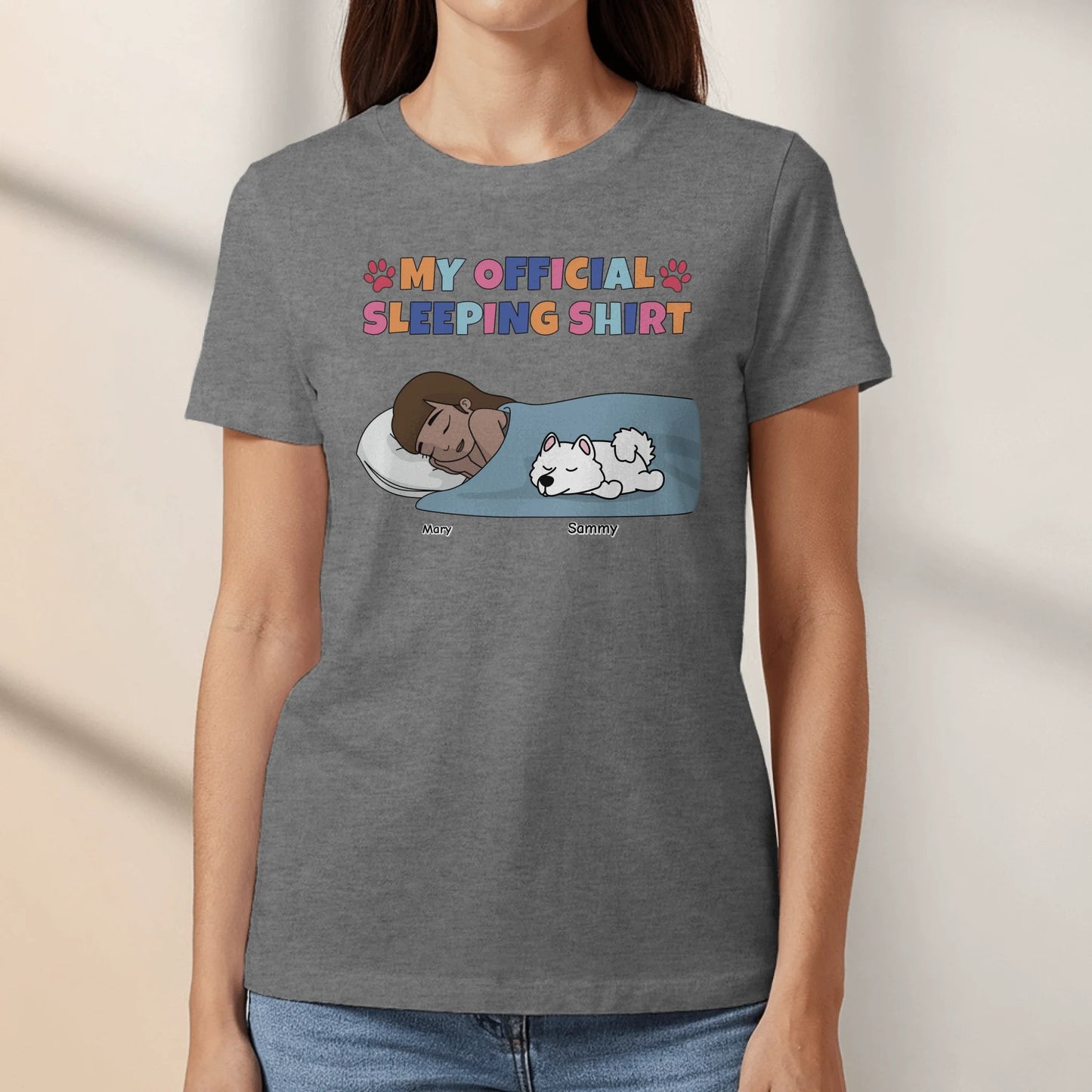 Personalized T-Shirt With Dog or Cat - My Pyjama Shirt