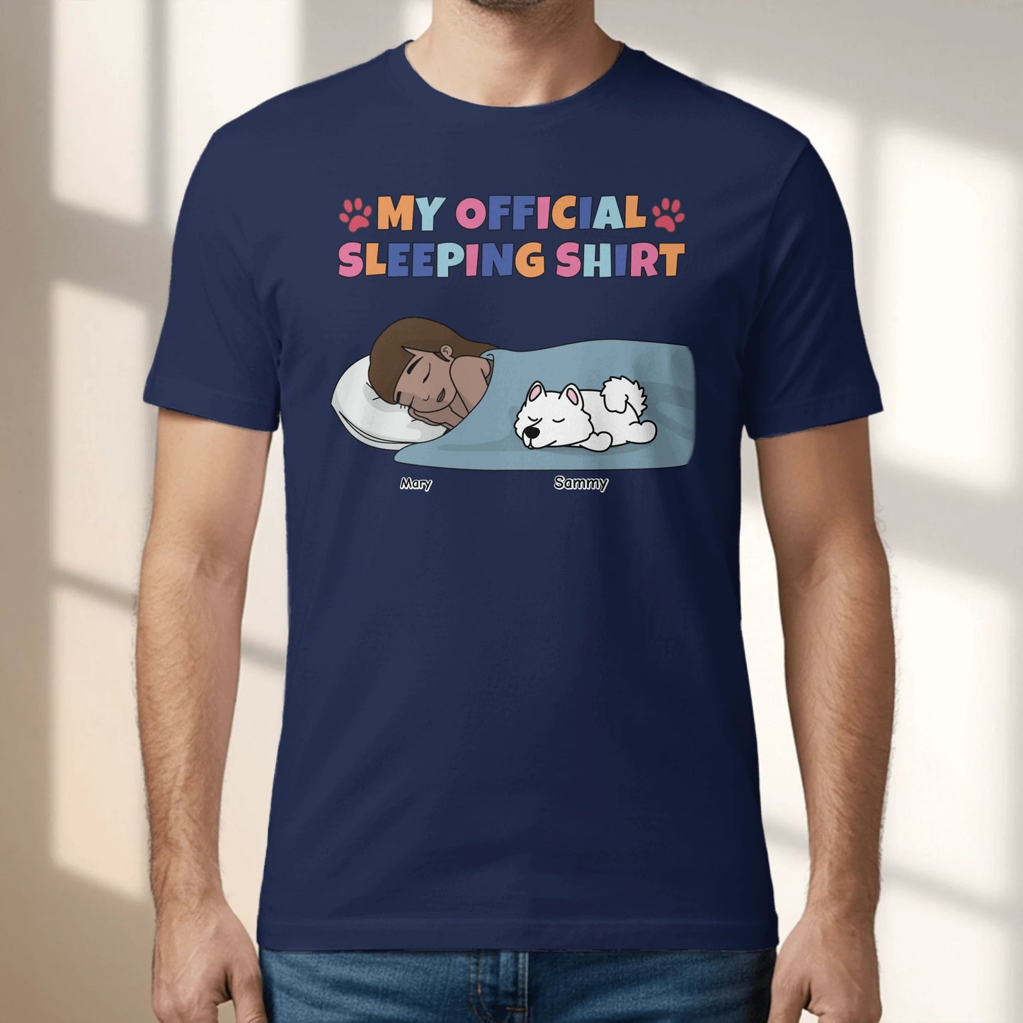 Personalized T-Shirt With Dog or Cat - My Pyjama Shirt