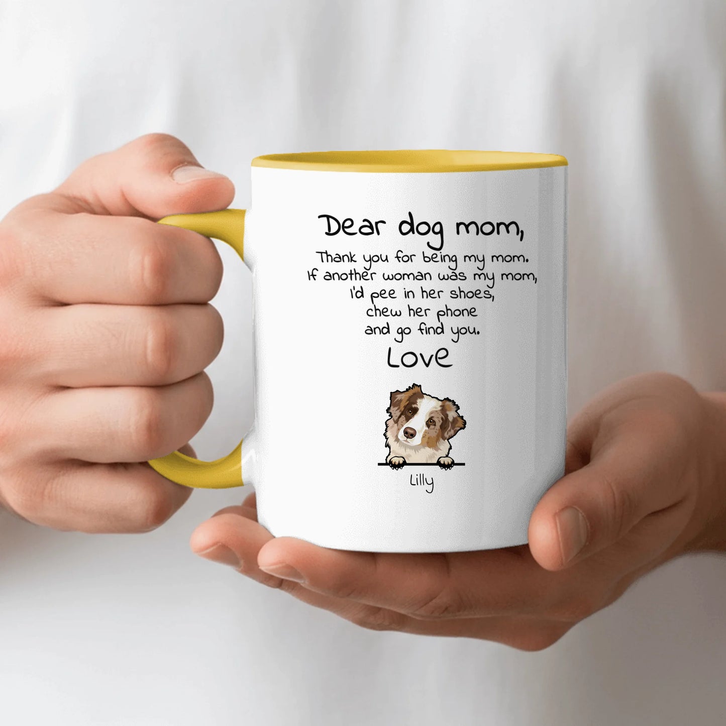 Personalized Mug With Dog or Cat - Dear Pet Parent
