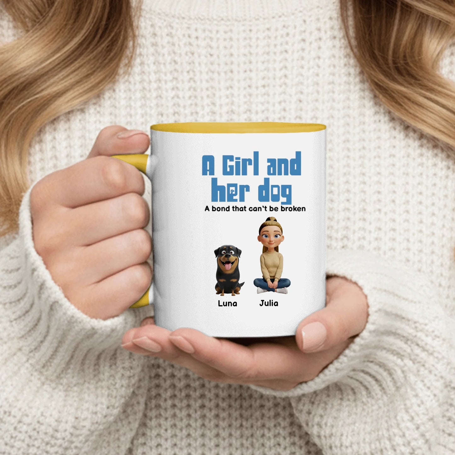 Personalized Mug With Dog or Cat - Inseparable Bond