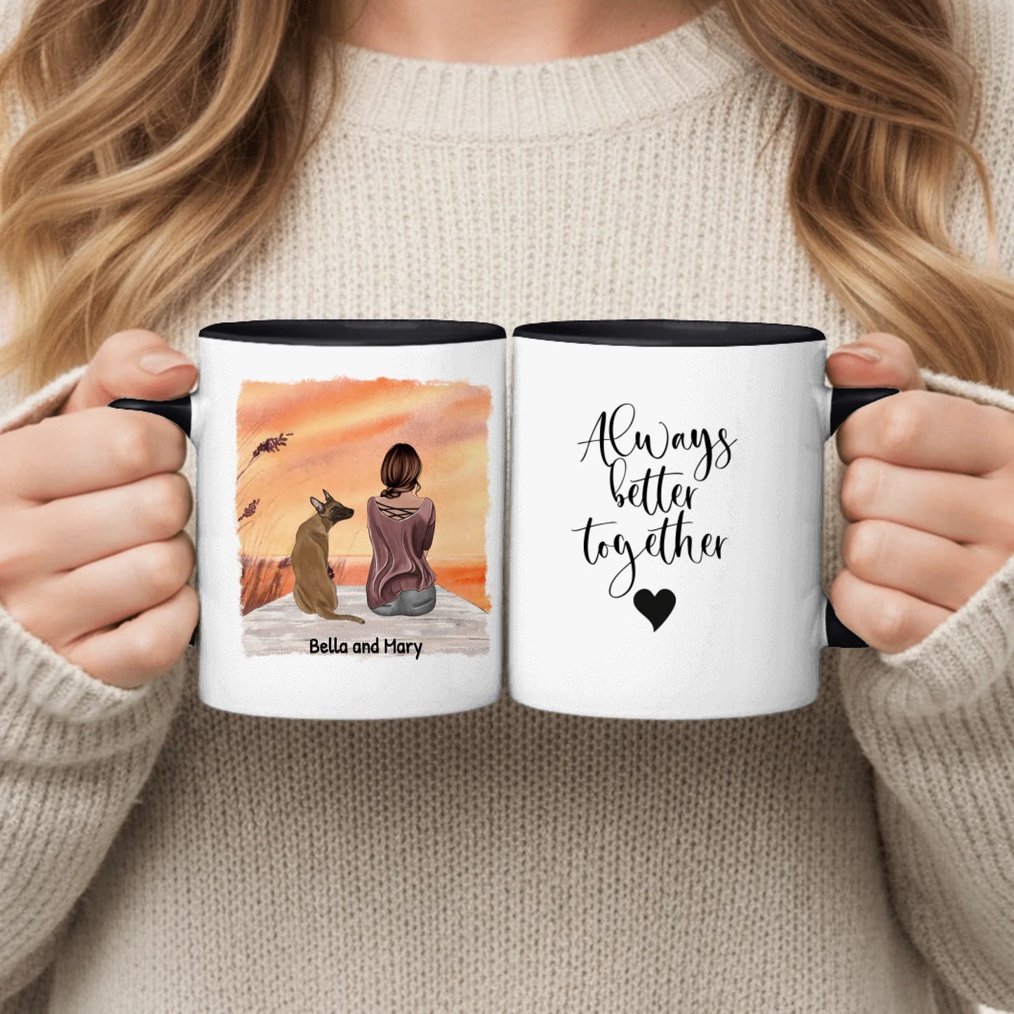 Personalized Mug With Dog or Cat - Together With My Pet