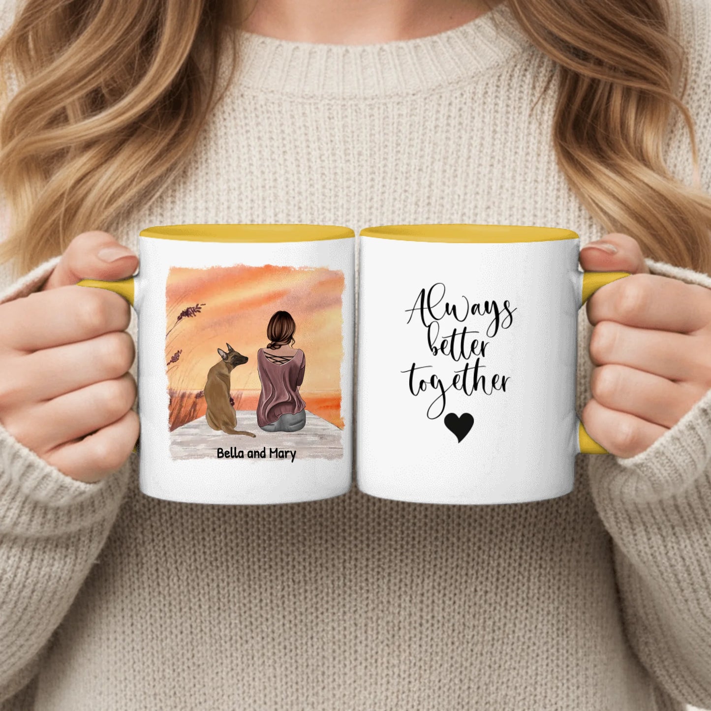 Personalized Mug With Dog or Cat - Together With My Pet