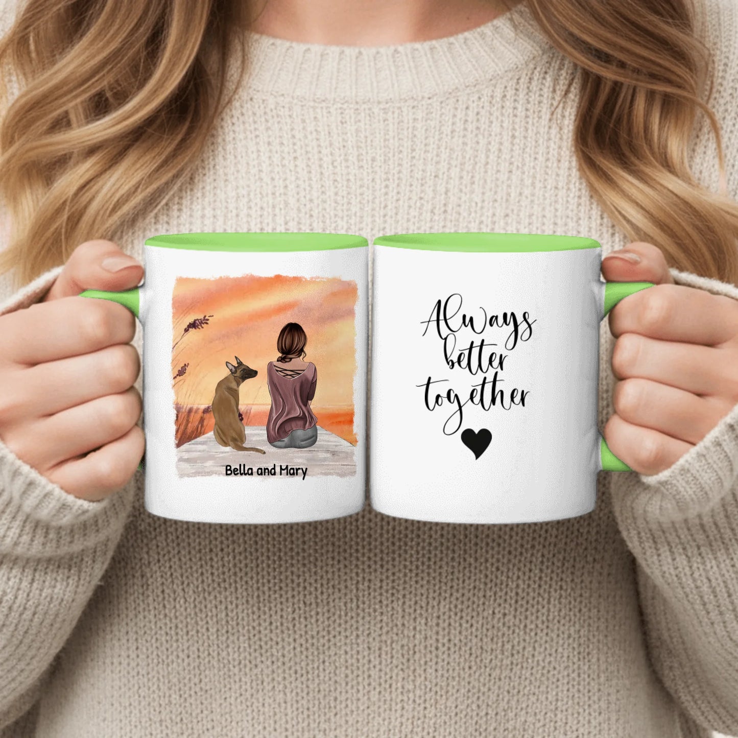 Personalized Mug With Dog or Cat - Together With My Pet