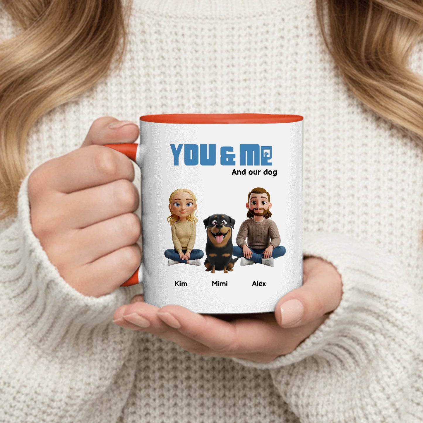 Personalized Mug With Dog or Cat - You, Me and Our Pets
