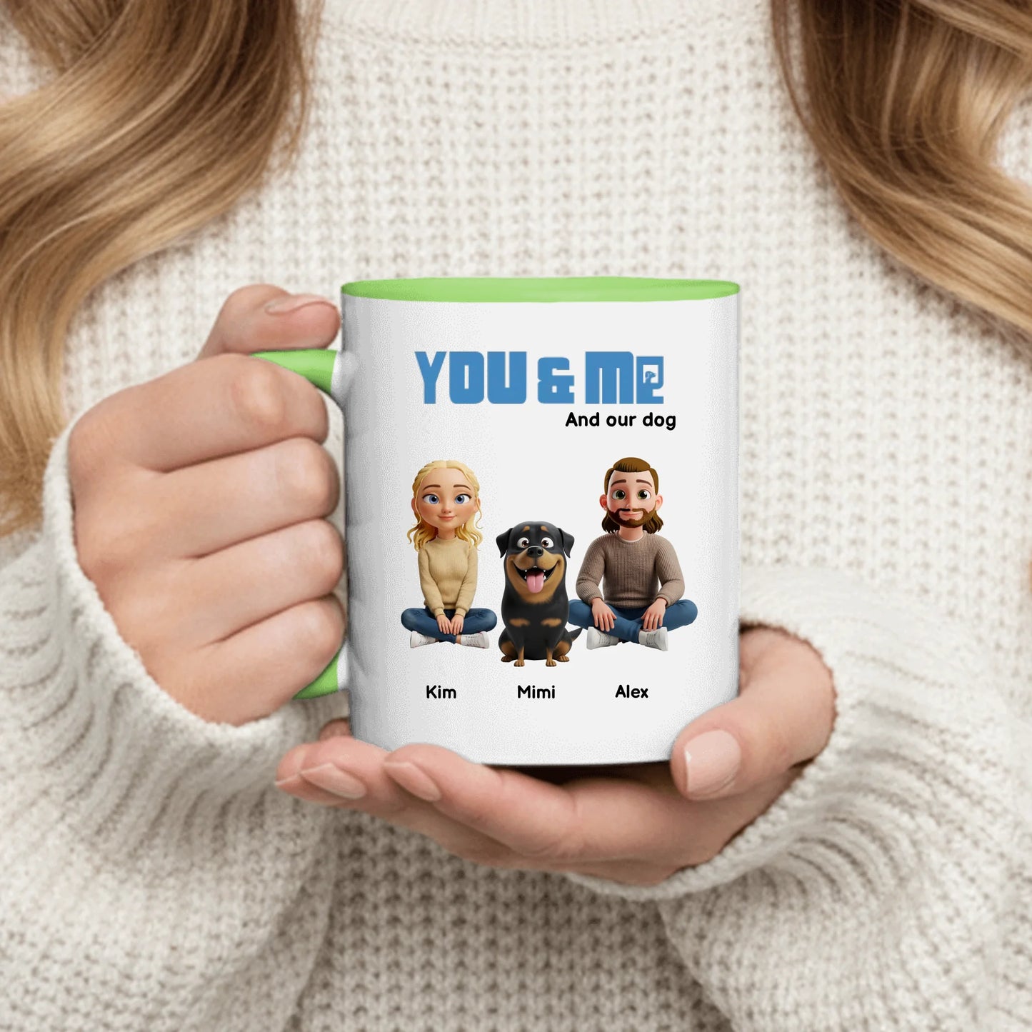 Personalized Mug With Dog or Cat - You, Me and Our Pets