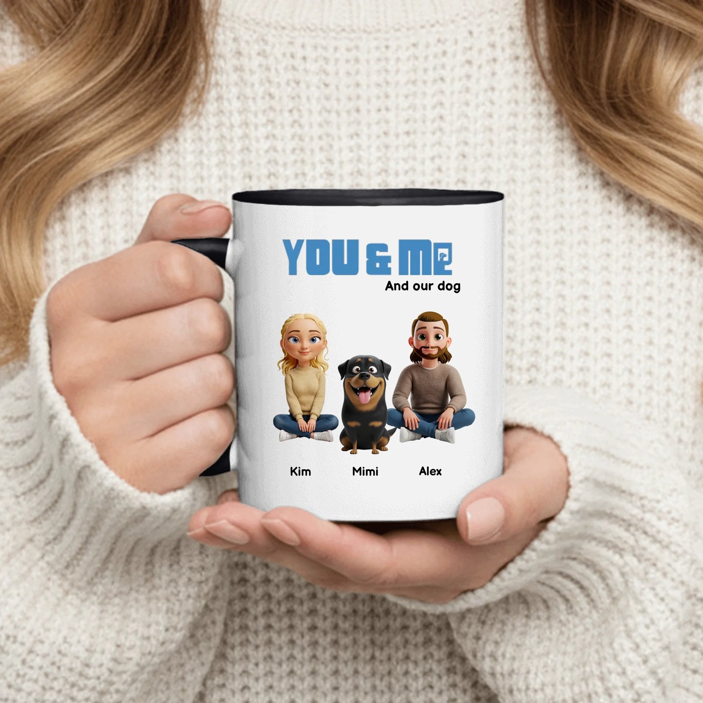 Personalized Mug With Dog or Cat - You, Me and Our Pets
