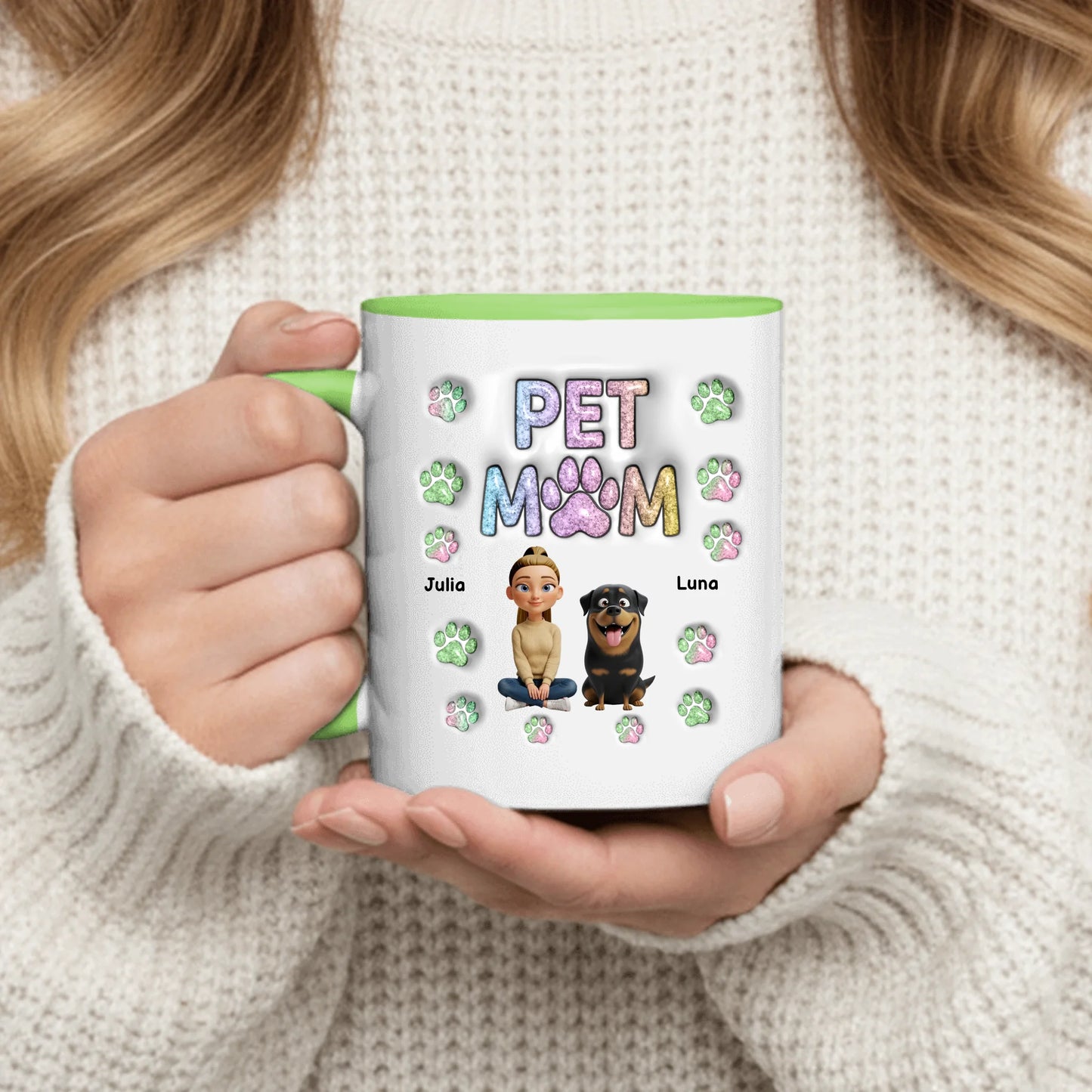 Personalized Mug With Dog or Cat - Pet Mom