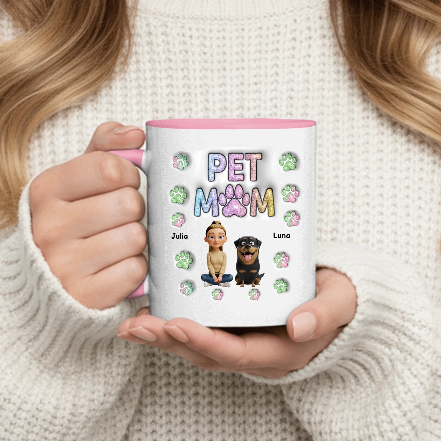 Personalized Mug With Dog or Cat - Pet Mom