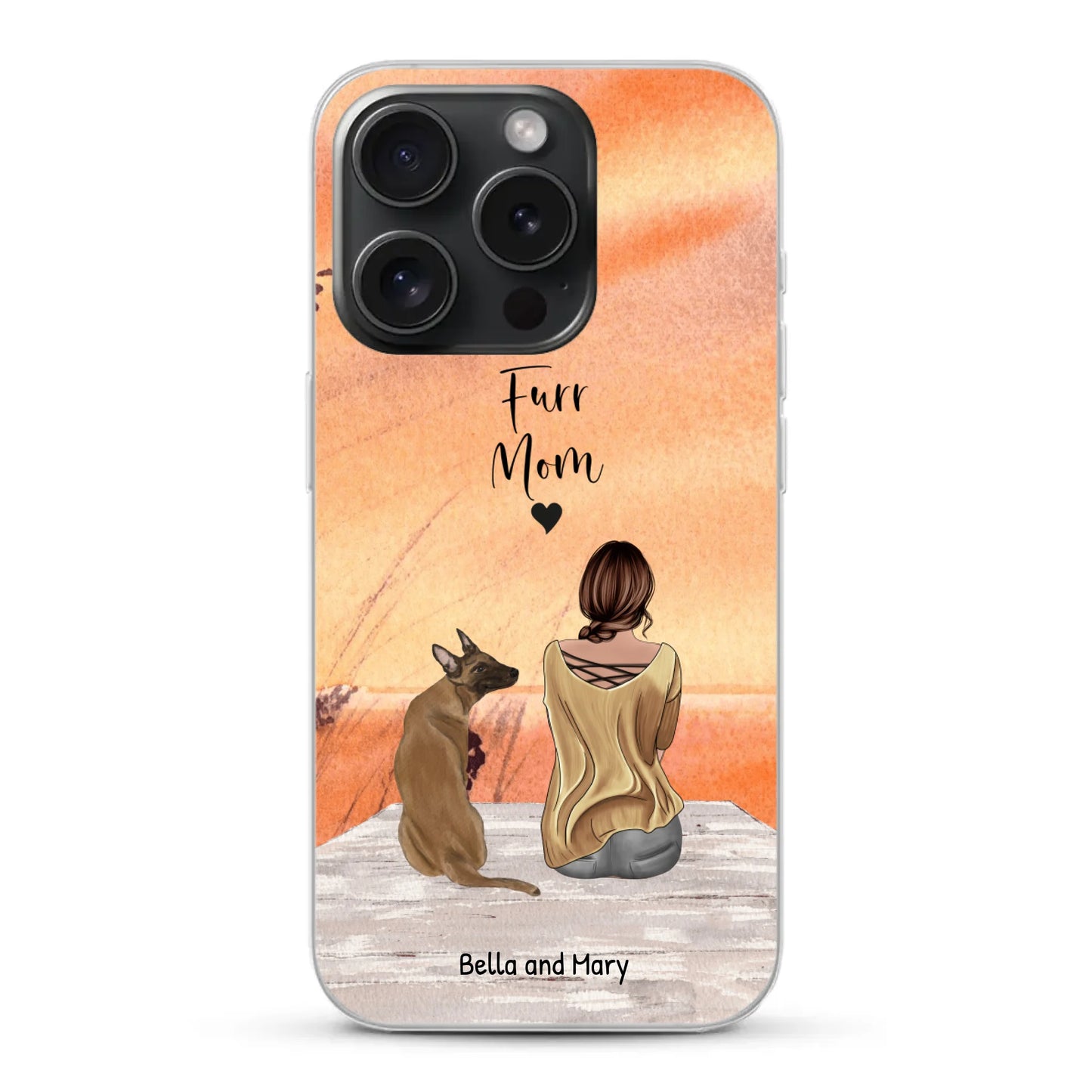 Together with my pet - Personalized Phone Case