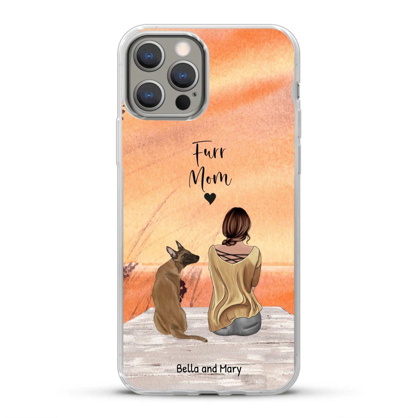Together with my pet - Personalized Phone Case
