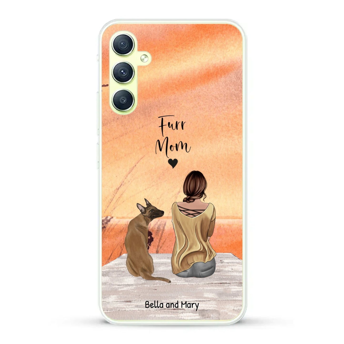 Together with my pet - Personalized Phone Case