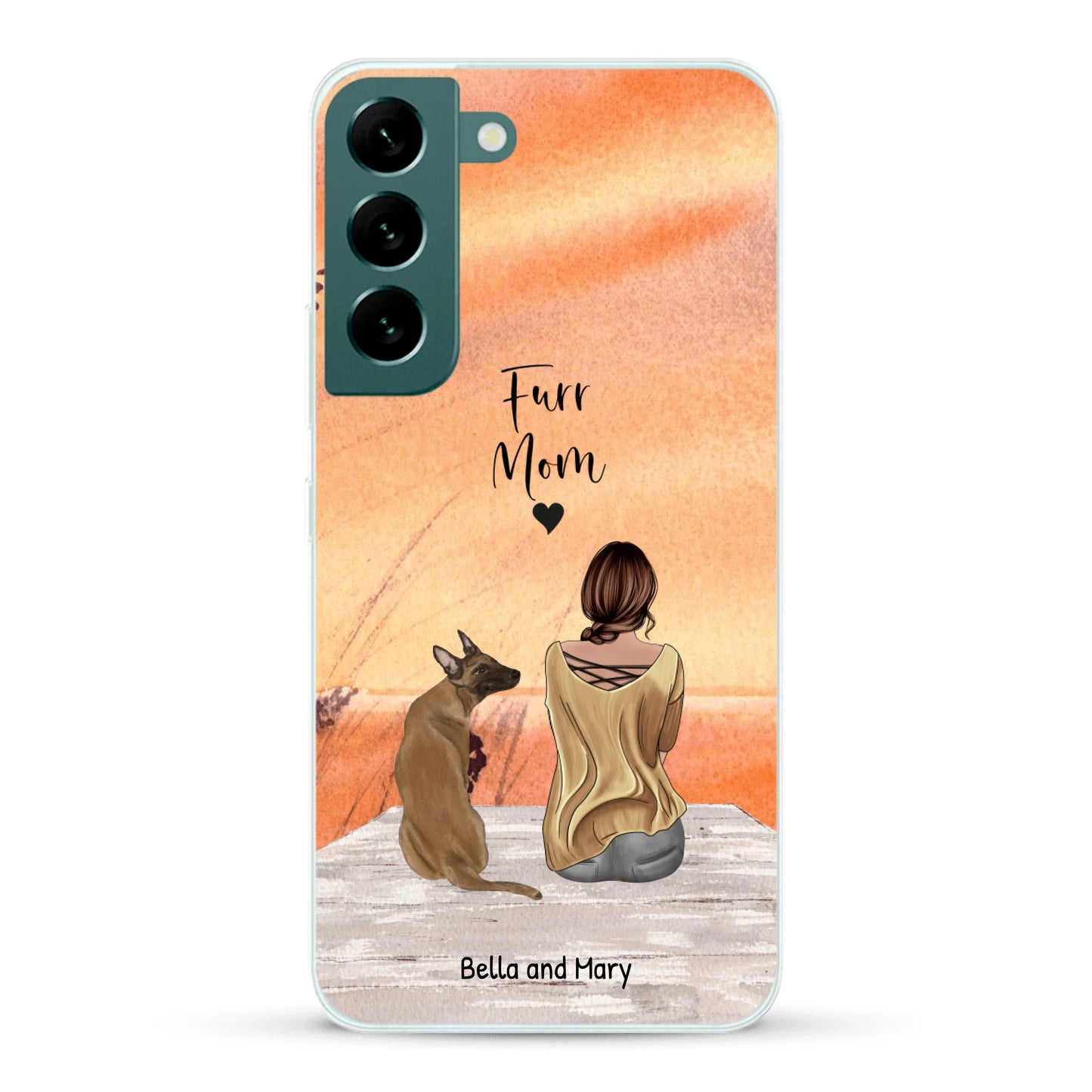 Together with my pet - Personalized Phone Case
