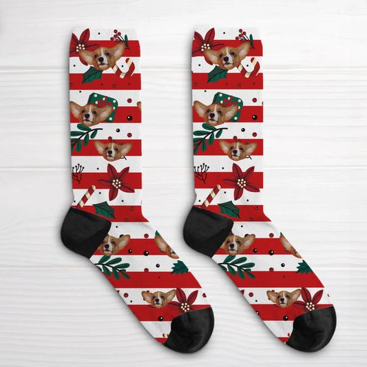 Personalized Socks With Dog Or Cat - Merry Christmas