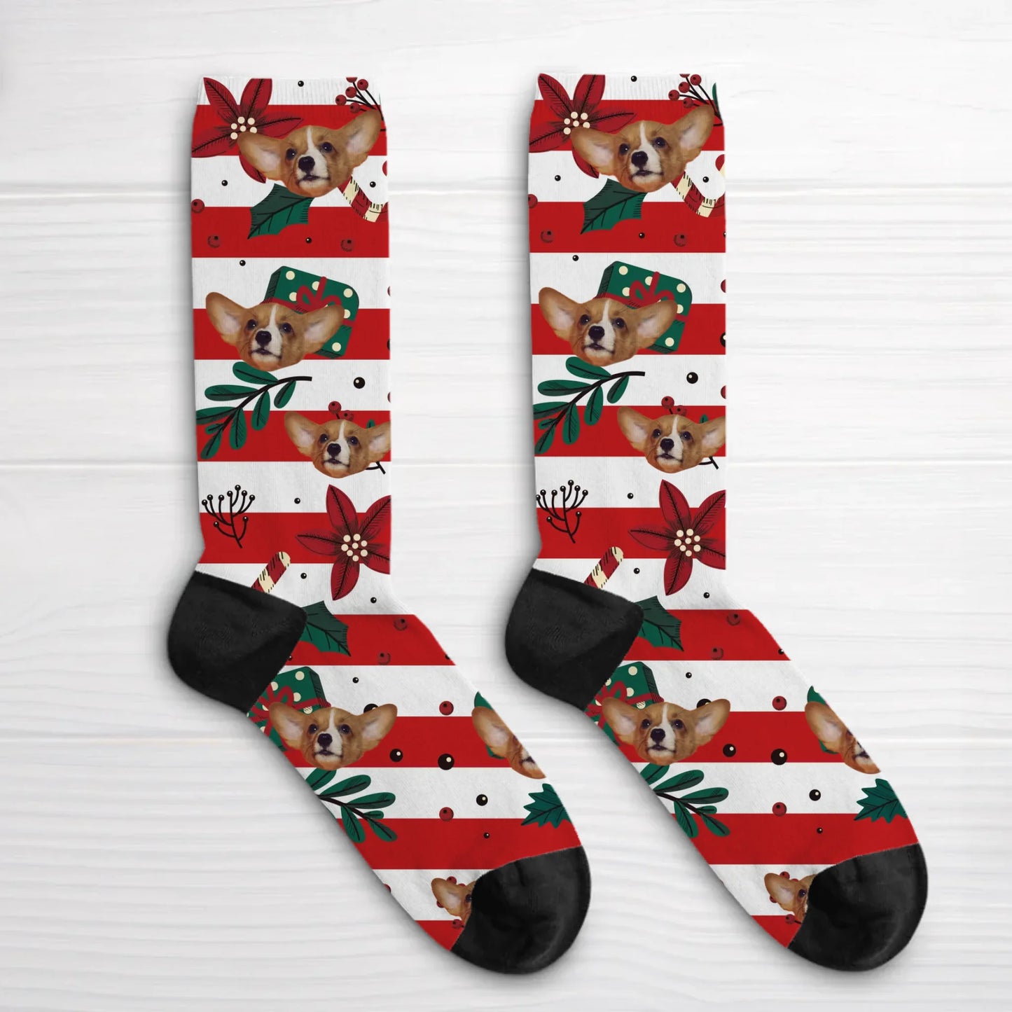 Personalized Socks With Dog Or Cat - Merry Christmas