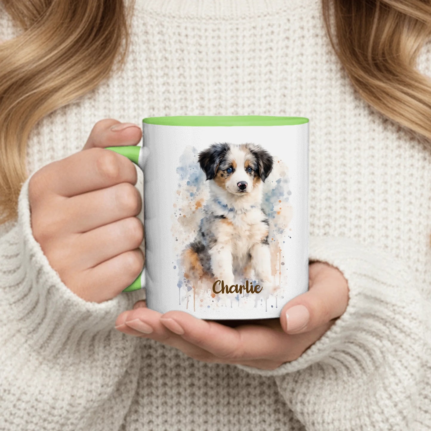 Watercolor Realistic Portrait - Personalized Mug