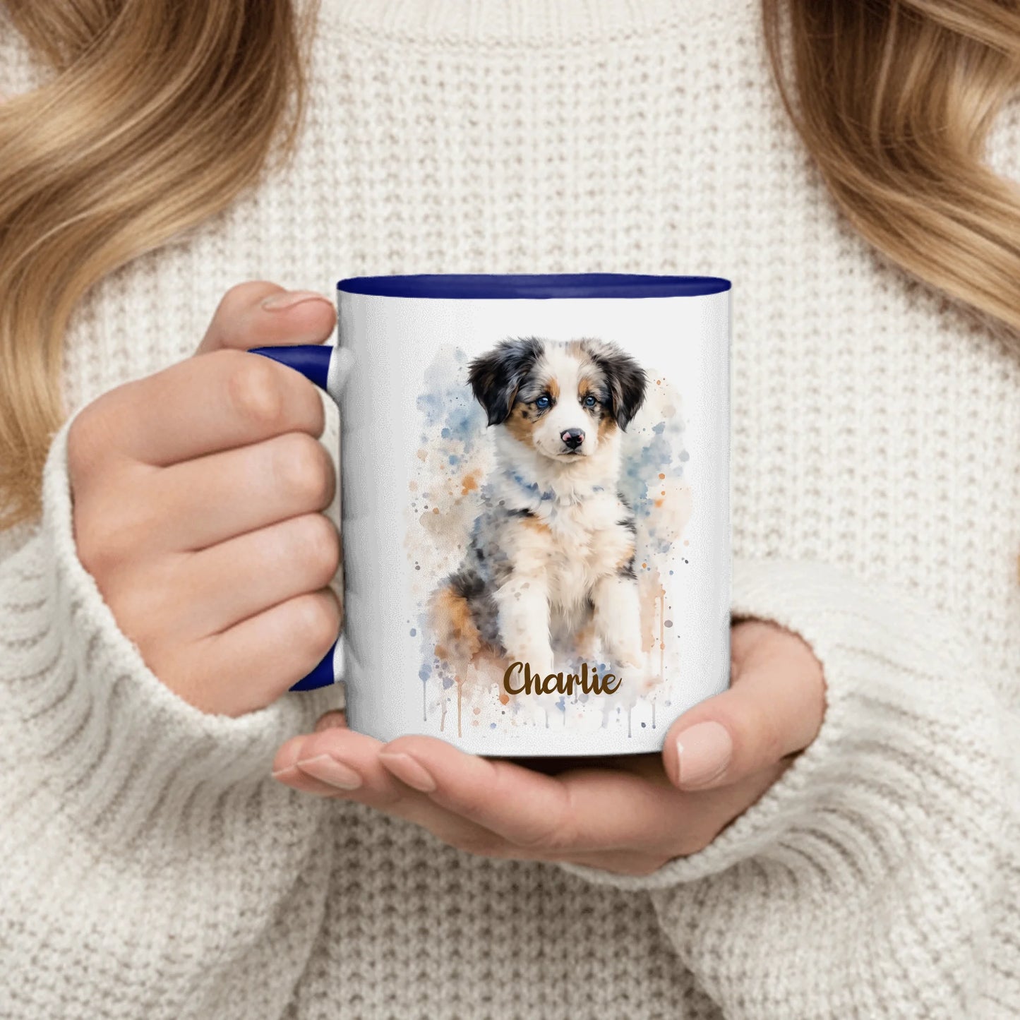 Watercolor Realistic Portrait - Personalized Mug
