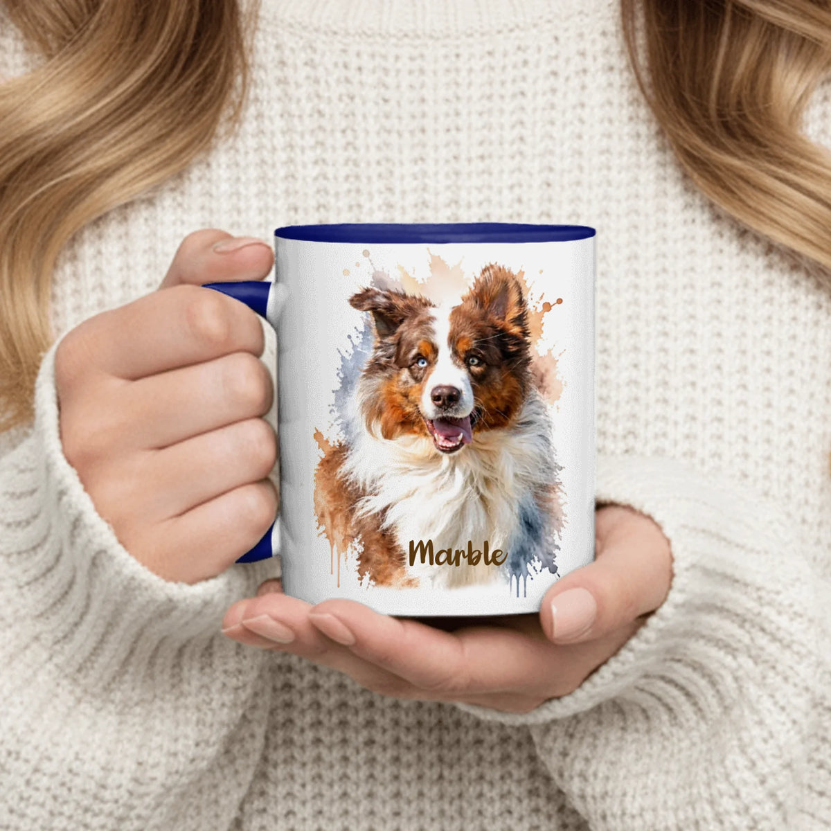 Personalized Mug - Watercolor Realistic Portrait